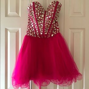 Short homecoming/prom/memory dance dress.